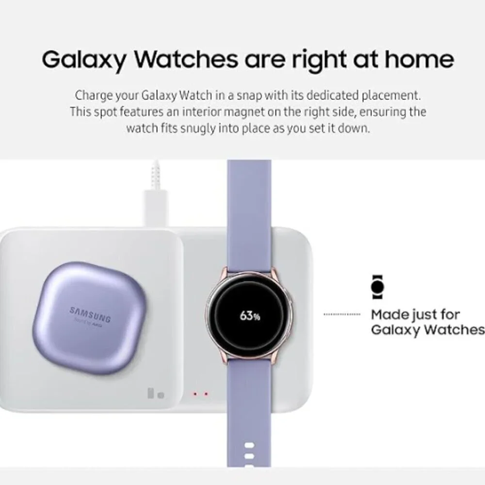 SAMSUNG GALAXY ACTIVE 2 WATCH AND DUO PAD FAST CHARGER